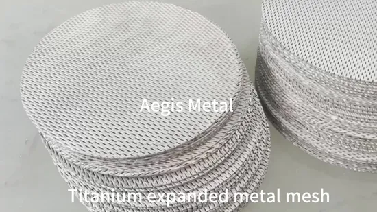 Platinized Titanium Mesh 1*2 2*4mm Titanium Anode Mesh Screen Grade 1 Metal Titanium Expanded Mesh 