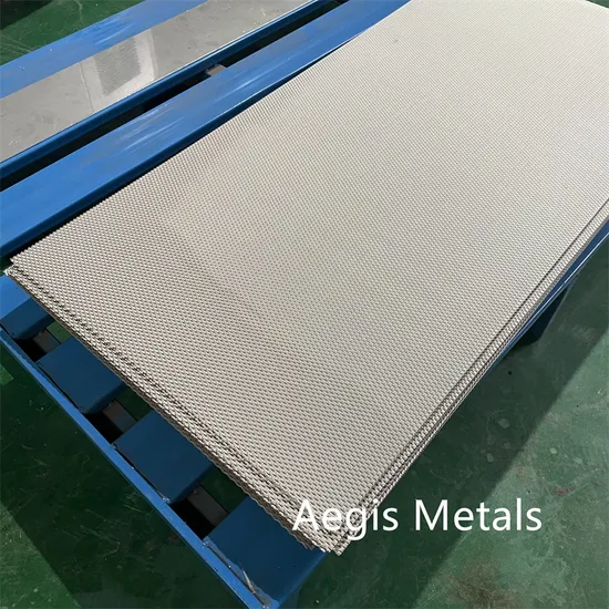 Expanded Ti Titanium Anode Production Mesh Sheet 500X1000 600X1200mm Titanium Diamond Mesh 