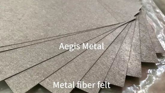Gr1 Fuel Cell Anode Material 50% 60% 0.4mm Sintered Metal Titanium Fiber Felt 